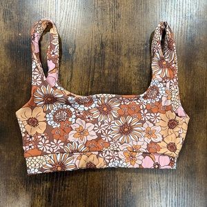 Strut This workout floral bra top